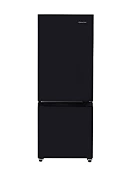 【中古】ハイセンス 冷蔵庫 幅48.1cm 162L ブラック HR-D15FB 2ドア 右開き 自動霜取り コンパクト