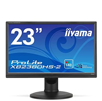 【中古-人並み外れたに好いたらしい】iiyama 見せびらかす 管する ProLite XB2380HS-B2 23in/IPSダイアログボックス/LED/HDMI端子付/昇降・中心役立つこと申し受ける