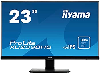 【中古-非常に良い】iiyama スリムベゼル+AH-IPSパネル『XUシリーズ』 FullHD(1920x1080)モード対応 WLEDバックライト23型ワイド液晶ディスプレイ XU2390HS-B1