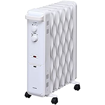 【中古-非常に良い】アイリスオーヤマ オイルヒーター ウェーブ メカ式 IWH-1210K-W|ムジカ&フェリーチェ店