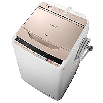 日立洗濯機 BEATWASH 2017年製 8kg BW-V80A 中古品 Amazon | 日立 全自動洗濯機 ビートウォッシュ 8kg ホワイト BW-V80A W