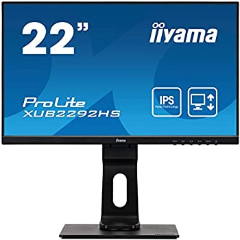 【中古-人並み外れたに似つかわしい】二十日鼠電子計算機 iiyama 管する 見せびらかす XUB2292HS-B1(21.5型/1920×1080/IPS遣りかたノングレア/狭写真立てひな形受け答え/広可視性角/昇降/ピ