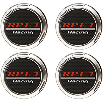 【中古】【輸入品・未使用】Enkei RPF1 16-18インチ。 シルバー センターキャップ - 4個セット
