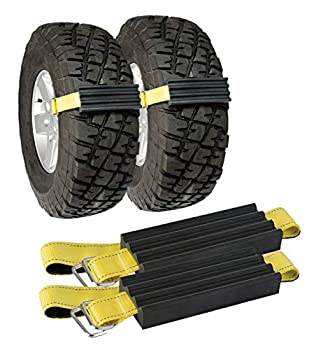 【中古】【輸入品・未使用】Trac-Grabber - 車をけん引して「動かす」セット - 緊急レスキュー道具 雪や砂や泥道で滑り防止 - チェーンやスノータイヤの代わりに（2点のブロ