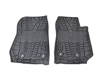【中古】【輸入品・未使用】Mopar 82213861ブラック全天候型フロアマット