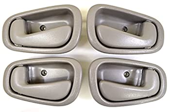 【中古】【輸入品・未使用】PT Auto Warehouse TO-2543G-QP - 内部内部内部ドアハンドル グレー - 手動ロック 左2つ 右2つ