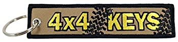 【中古】【輸入品・未使用】4x4の鍵、刺繍入りキーホルダー。