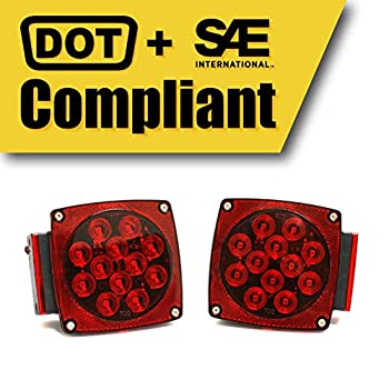 【中古】【輸入品・未使用】MAXXHAUL 70460 12V LED トレーラーテールライト (ターン/ストップ/シグナル-左/右-DOT準拠)