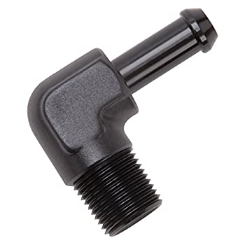 【中古】【輸入品・未使用】Edelbrock 8167 ヒーターホース継手 90度 3/8インチ NPTと3/8インチ バーブブラックヒーターホース継手|ムジカ&フェリーチェ店