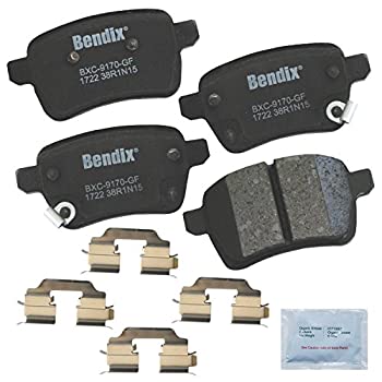 【中古】【輸入品・未使用】Bendix プレミアム 銅フリー CFC1722 セラミックブレーキパッド (取り付けハードウェア背面付き)