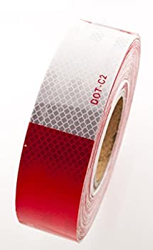 【中古】【輸入品・未使用】2インチ×150' DOT-C2 プレミアム 反射材 安全 赤および白 目立つ テープ 終端部|ムジカ&フェリーチェ店