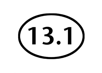【中古】【輸入品・未使用】13.1?Halfマラソン実行ステッカーバンパーステッカー楕円形5?%ﾀﾞﾌﾞﾙｸｫｰﾃ% x 3?%ﾀﾞﾌﾞﾙｸｫｰﾃ%デカールランナートラック実行｜ムジカ＆フェリーチェ店