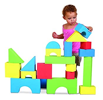 【中古】【インポート品・未当て嵌める】Edushape 726033 Big Educolor Blocks - 32 Pieces