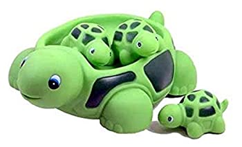 【中古】【インポート品・未当て嵌める】Playmaker Toys Turtle Family Bath Sets(set of 4) - Floating Bath Tub Toy by Playmaker Toys [並行輸入品]