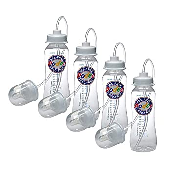 【中古】【インポート品・未当てはめる】Podee ハンズフリー 哺乳動物瓶 4本 お徳用容器に並べる みどり児がもう哺乳動物瓶を持っている止むを得ずがありません [並行輸入品]