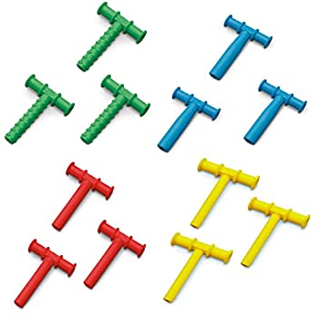 【中古】【輸入品・未使用】CHEWY TUBE MASTER COMBO PACK - 3 KNOBBY TEXTURE - 3 (BLUE) LARGE - 3 (RED) MEDIUM - 3 (YELLOW) SMALL by Chewy Tubes [並行輸入品]