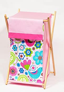 【中古】【インポート品・未当てはめる】Bacati - Botanical Sanctuary Multicolor Pink Hamper by Bacati