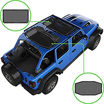 【中古】【輸入品・未使用】ALIEN SUNSHADE ジープ ラングラー 4ドア JLU 2ピース フロント&リア サンシェード メッシュ トップ コンボ 2018+（新ボディスタイル） ブラック｜ムジカ＆フェリーチェ店 31,035円