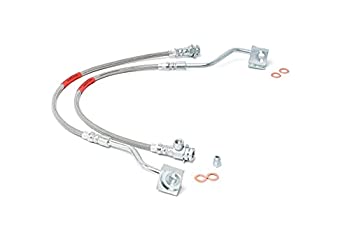 【中古】【輸入品・未使用】Rough Country 拡張ステンレススチール ブレーキライン (適合) 1980-1996 F150 Bronco 4WD Front ブラック 89310S