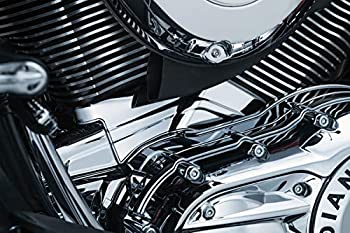 【中古】【輸入品・未使用】Kuryakyn 5737 オートバイアクセントアクセサリー シリンダーベースカバー 2014-19 インディアンオートバイ用 クローム｜ムジカ＆フェリーチェ店