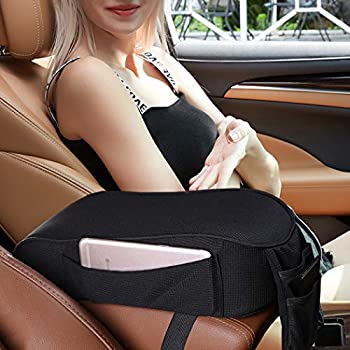 【中古】【輸入品・未使用】Forala ユニバーサルセンターコンソールカバー ほとんどの車 SUV トラック 車用 通気性に優れた低反発素材アームレストセンターコンソールパッド