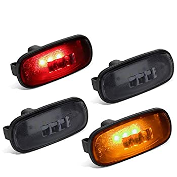 【中古】【輸入品・未使用】DNA MOTORING FENDL-DRAM02-SM スモークレンズ デュアルフェンダー LEDサイドマーカーライトランプ 4個