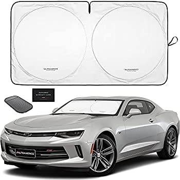 【中古】【輸入品・未使用】Autoamerics フロントガラスサンシェード 折りたたみ式 カーフロントウィンドウサンシェード ほとんどのスポーツカー SUV トラック用 - 最高の熱|ムジカ&フェリーチェ店