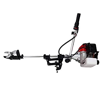 【中古】【輸入品・未使用】サンパーシー 船外機 空冷式 エンジン 2ストローク 43cc ボート 角度調整可能 14段階速度調整 [並行輸入品]