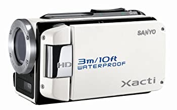 【中古-非常に良い】 SANYO ハイビジョン 防水デジタルムービーカメラ Xacti (ザクティ) DMX-WH1 ホワイト DMX-WH1 (W)