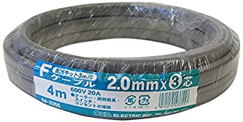 【未当て嵌める】【中古】 OHM 導線一揃いの道具3m用 F有線テレビ 2.0mm×3芯 4m (04-3355)