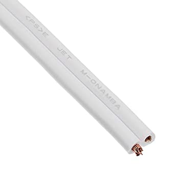 【未使用】【中古】 OHM 配線用 ビニール平行線 白 10m 1500W (04-7471)