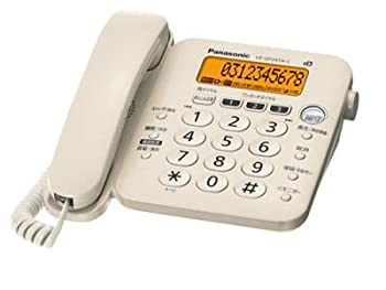 【中古-人並み外れたに似つかわしい】 Panasonic パナソニック 留守番電話 親機のみ ベージュ VE-GP24TA-C