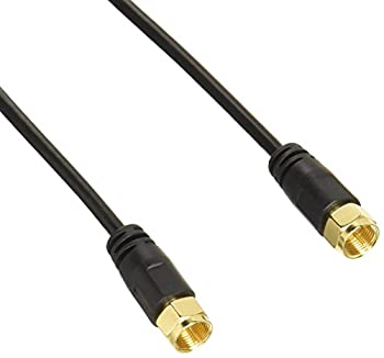 【中古-非常に良い】 エレコム アンテナケーブル 2.5C スリムタイプ F型端子 ネジ式ストレート‐ネジ式ストレート型 2m ブラック AV-ATNN20BK