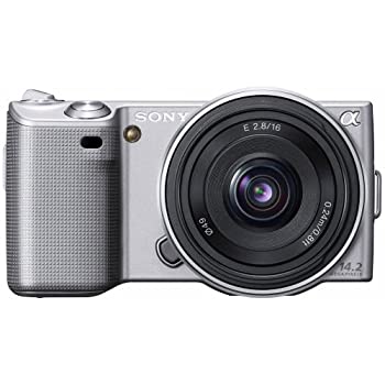 【中古-人並み外れたに好いたらしい】 SONY ソニー デジタル一眼α NEX-5 薄型広角水晶体一揃いの道具 しろがね色 NEX-5A S