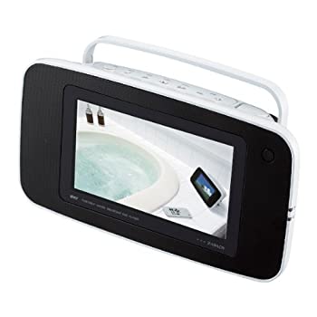 【中古-非常に良い】 TWINBIRD DVD ZABADY 7V型ポータブル防水DVDプレーヤー ブラック VD-J715B