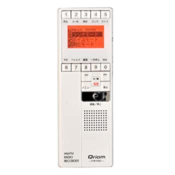 【中古】 キュリオム ラジオ ボイス レコーダー YVR-R301 W ホワイト