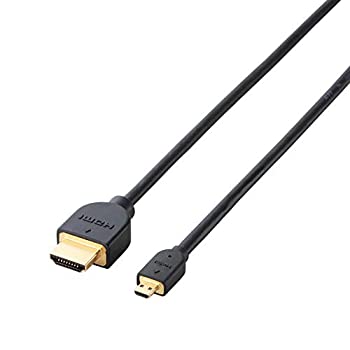 【未使用】【中古】 エレコム micro HDMI ケーブル 3m 4K×2K対応 ブラック DH-HD14EU30BK