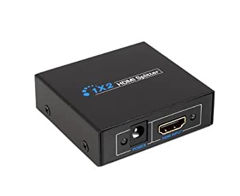 【未当て嵌める】【中古】 HDMIスプリッター 1インプット2最終生産物 4 Full 固定ディスク 1.4 2-port ACアダプター属する