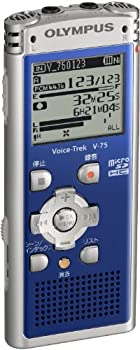 【未使用】【中古】 OLYMPUS オリンパス ICレコーダー Voice-Trek 4GB リニアPCM対応 BLU ブルー V-75｜ムジカ＆フェリーチェ店