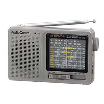 【中古-非常に良い】 AudioComm 12バンド 株・競馬ハンディたんぱラジオオーディオコム RAD-S512N (07-7956)