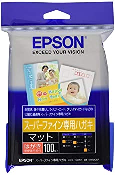 【未使用】【中古】 EPSON エプソン スーパーファイン専用ハガキ100枚 KH100SF