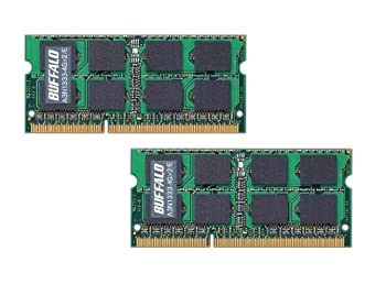 【中古-非常に良い】 BUFFALO バッファロー Mac用増設メモリ PC3-10600 (DDR3-1333) 4GB×2枚組 A3N1333-4GX2/E|ムジカ&フェリーチェ店