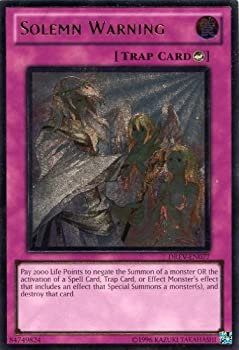 【未使用】【中古】 Yu-Gi-Oh! - Solemn Warning (DREV-EN077) - Duelist Revolution - Unlimited Edition - Ultimate Rare