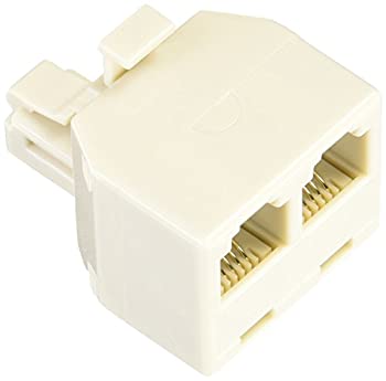 【未使用】【中古】 ミヨシ MCO 電話機用6極4芯モジュラー分配アダプタ ホワイト TA-42WH