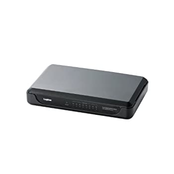【未使用】【中古】 ロジテック スイッチングハブ (LANハブ) Giga対応 8ポート AC電源 LAN-GSW08/PHB