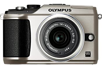 【中古-人並み外れたに好いたらしい】 OLYMPUS オリンパス 鏡鑑受け答え一眼 E-PL2 水晶体一揃いの道具 ゴールド E-PL2 LKIT GLD