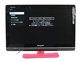 【中古-非常に良い】 SHARP シャープ 19V型 液晶 テレビ AQUOS LC-19K5-P ハイビジョン HDD (外付) 2011年モデル