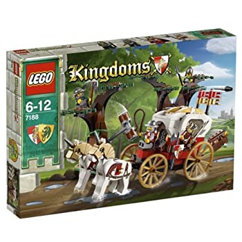 【未当て嵌める】【中古】 LEGO レゴ 第一人者防波堤 王さまの荷馬車のアンブッシュ 7188