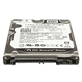 【中古-人並み外れたに好いたらしい】 Western Digital wd5000bpkt Scorpio黒いこと500?GB 7200?RPM 16?MB現ナマSATA 3.0?GB/s 2.5内部的ノートブックハードドライブ (ベア運転)