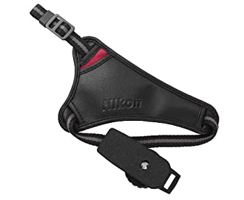 【中古-非常に良い】 Nikon ニコン 一眼レフ用ハンドストラップ シンプル ブラック HSBK